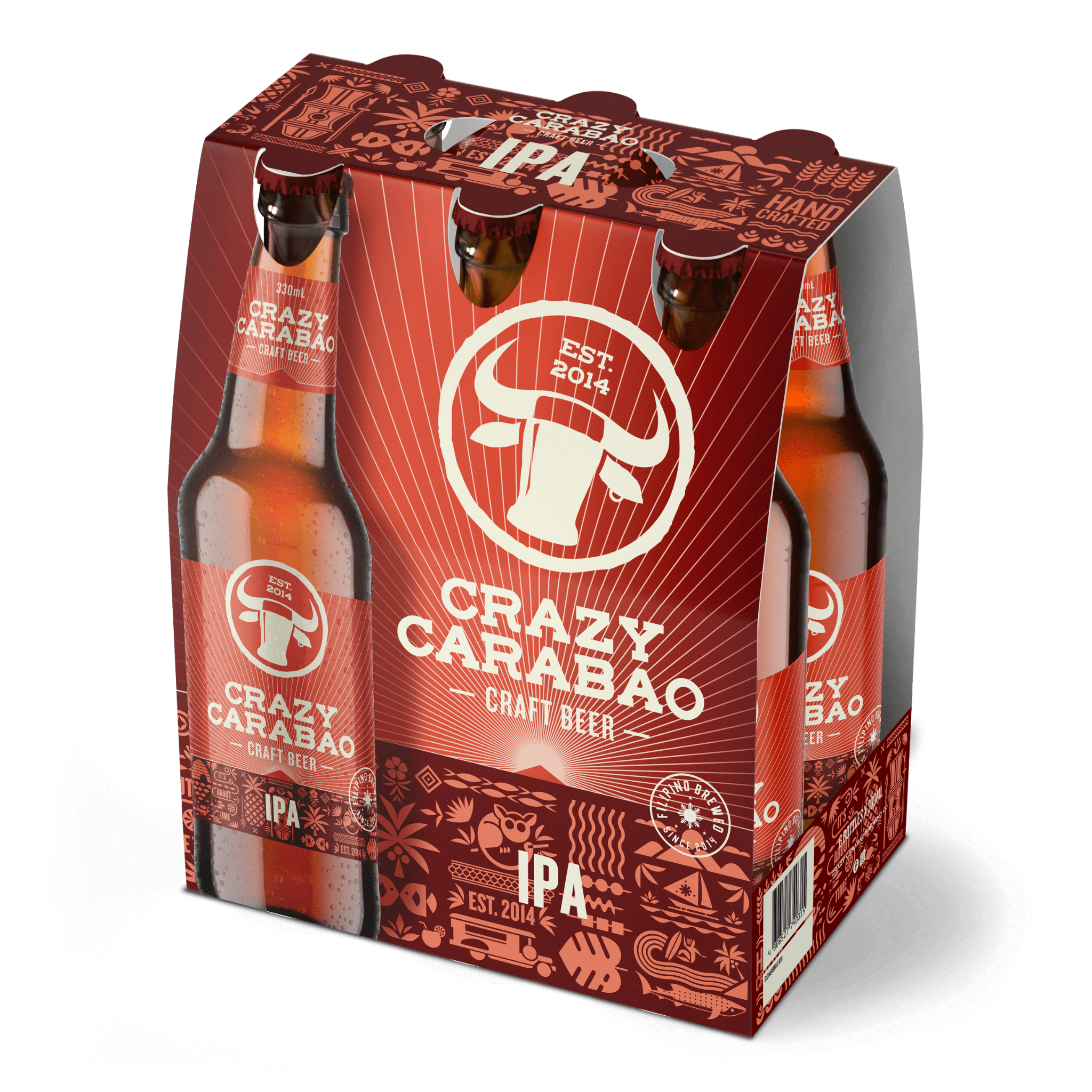 Crazy Carabao IPA 6-Pack PH Pale Ale 330ml