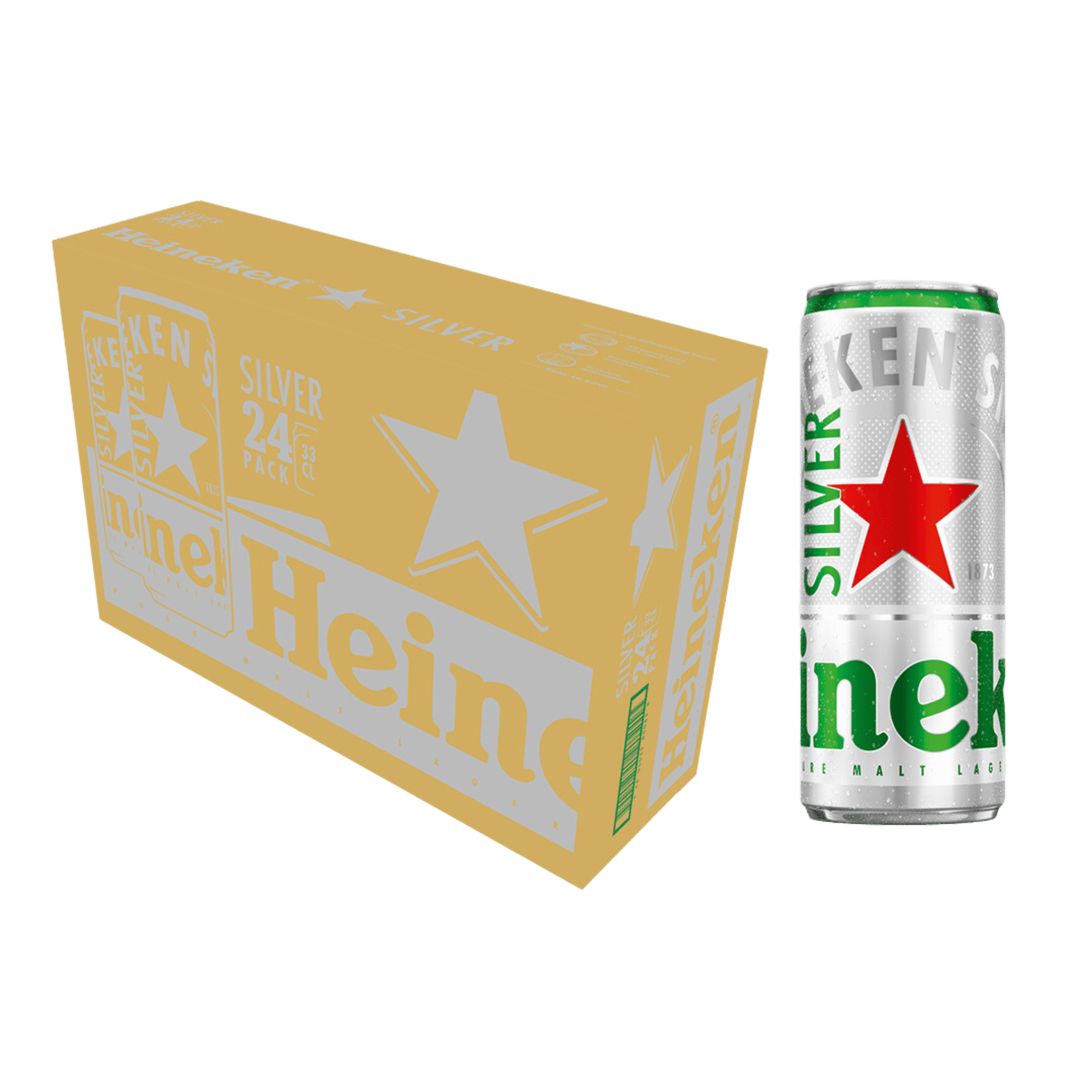 Heineken Silver 330ml Can Case of 24