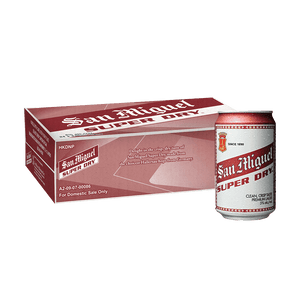 San Miguel Super Dry 330 mL Can Case of 24