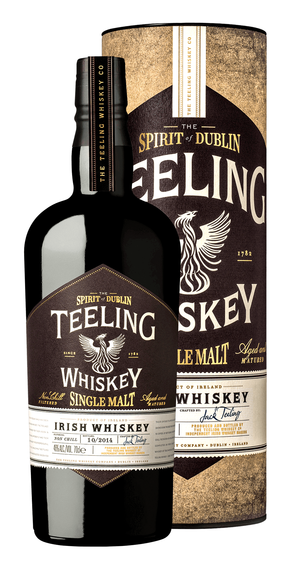 Whisky Teeling, Single Malt Irish Whiskey, in tube, 700 ml Teeling