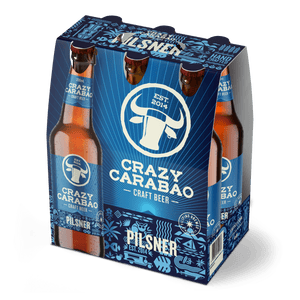 Crazy Carabao Pilsner 330ml Bottle 6-Pack