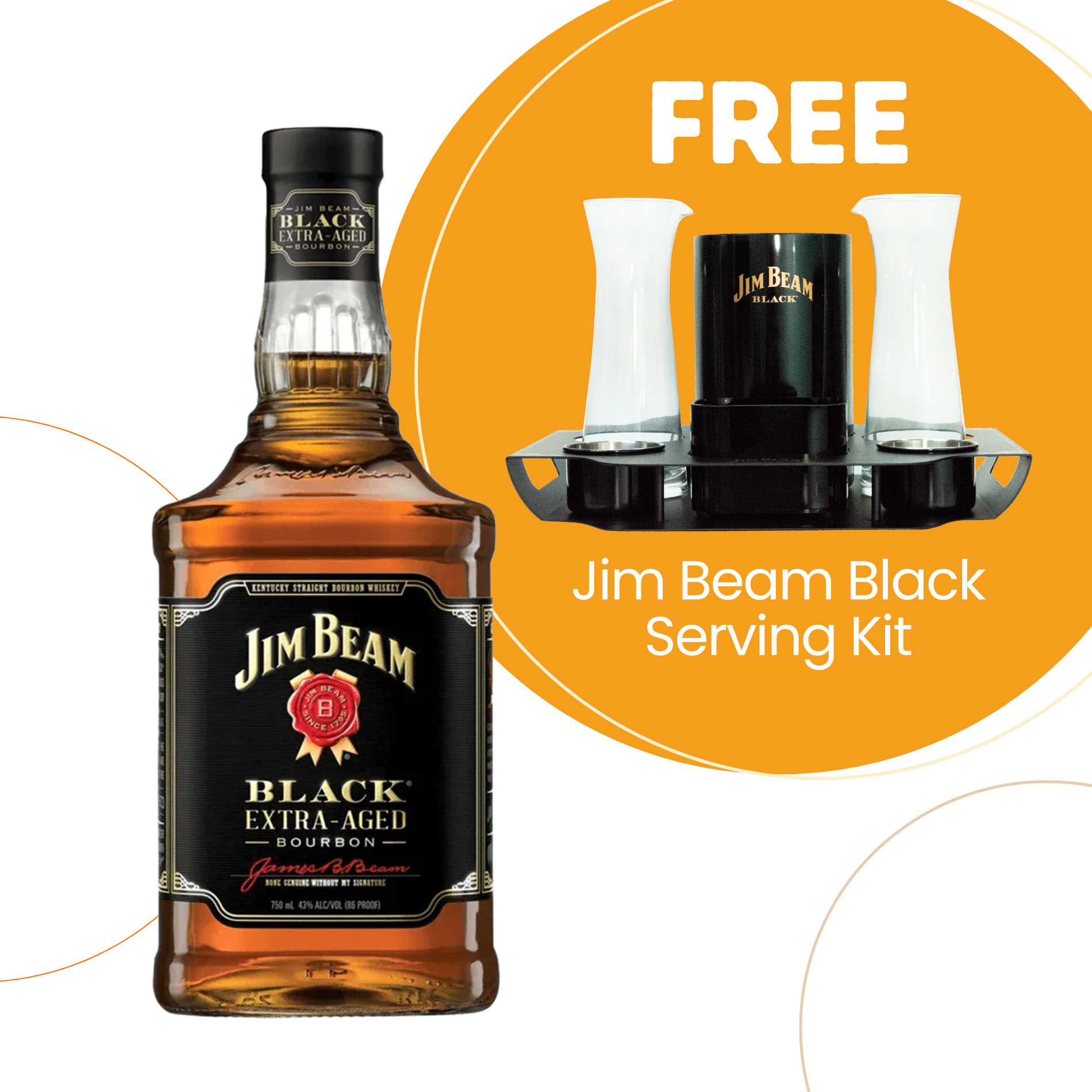 Jim Beam Black 6yo Bourbon 750ml