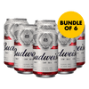 Budweiser Can 330ml Bundle of 6