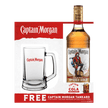 Captain Morgan Original Spiced Rum 750ml Tankard Glass Pack