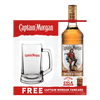 Captain Morgan Original Spiced Rum 750ml Tankard Glass Pack