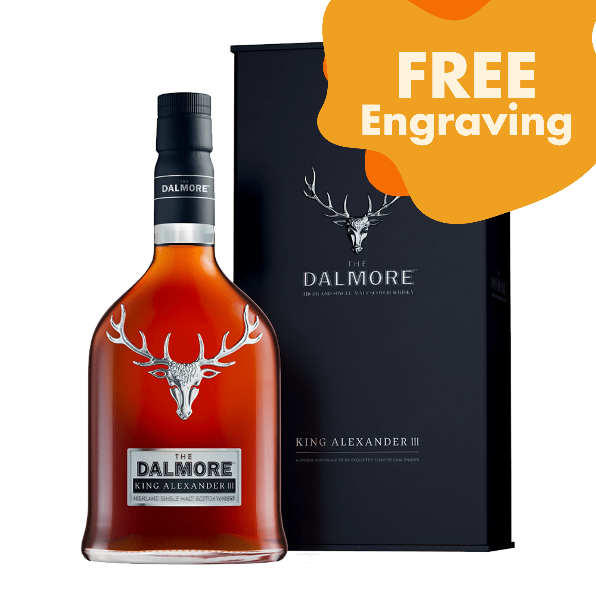 The Dalmore King Alexander III Single Malt Scotch Whisky 700ml w/ Engraving
