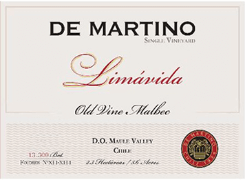 De Martino Limavida Old Vines Malbec 2015 Chilean Red Wine 750ml at ₱2520.00 | Wine | Boozy.ph