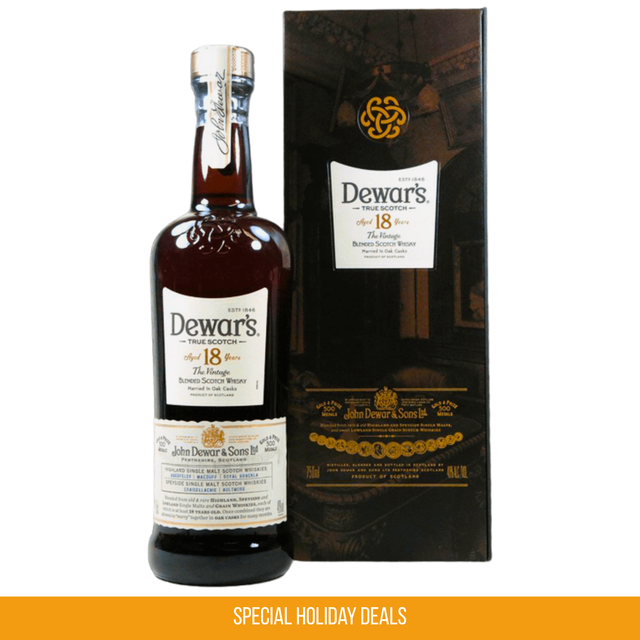Dewar's 18yo Blended Scotch Whisky 750ml
