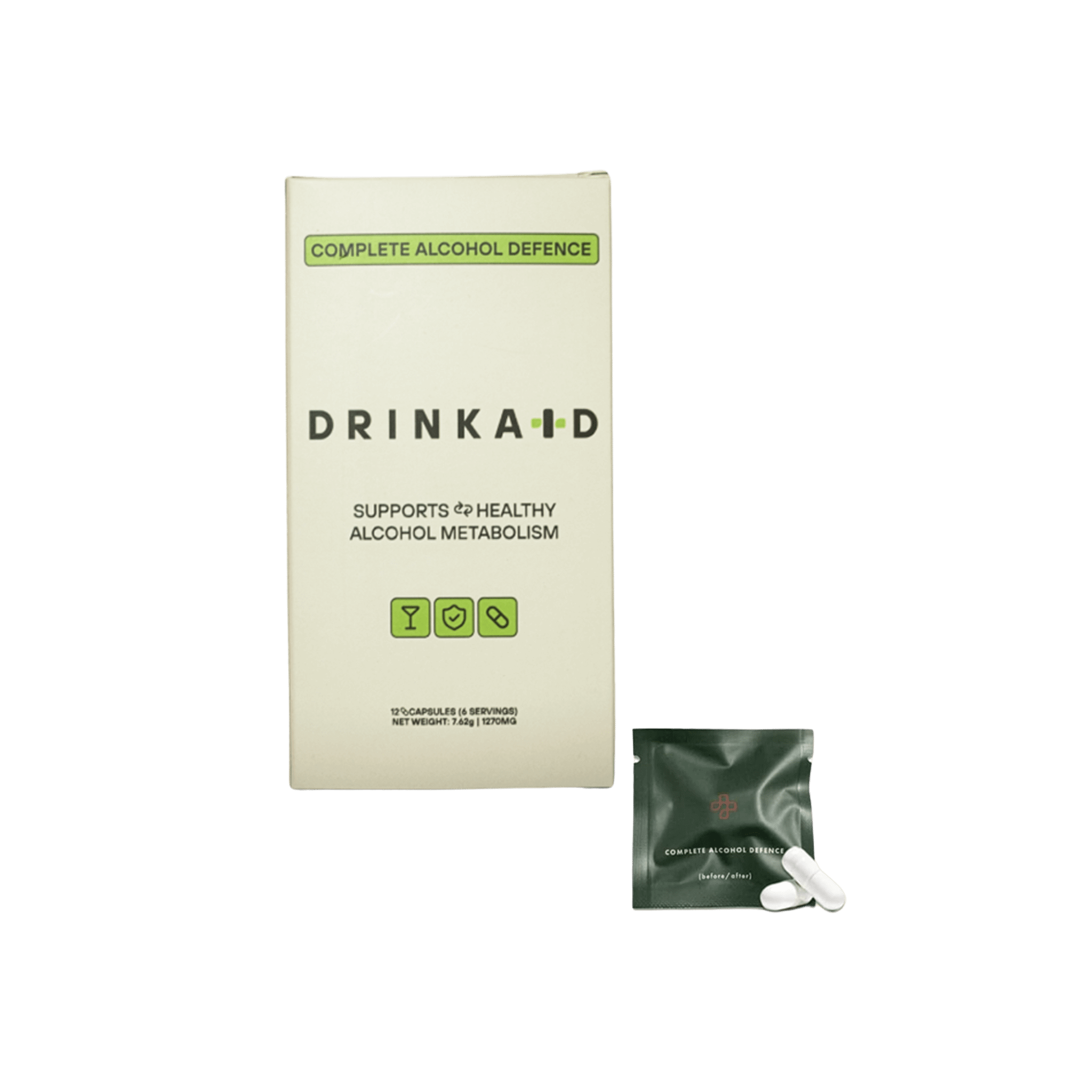 DrinkAid Complete Alcohol Defence (12 Capsules)