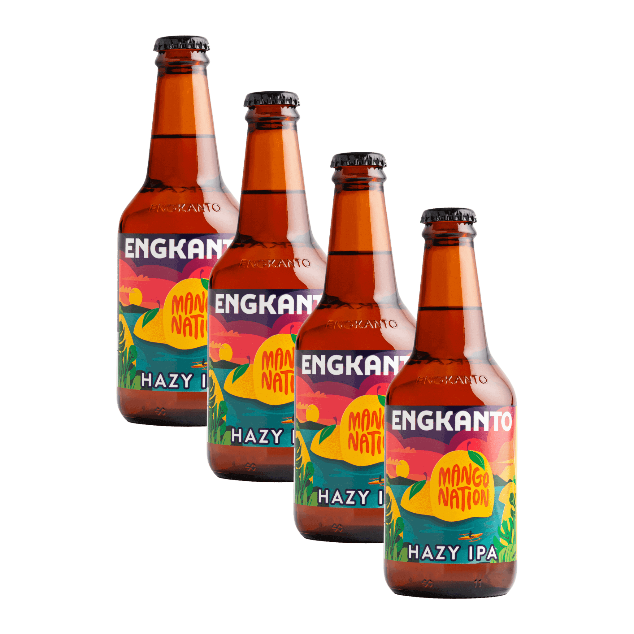 Engkanto Mango Nation - Hazy IPA 330mL Bottle 4-Pack