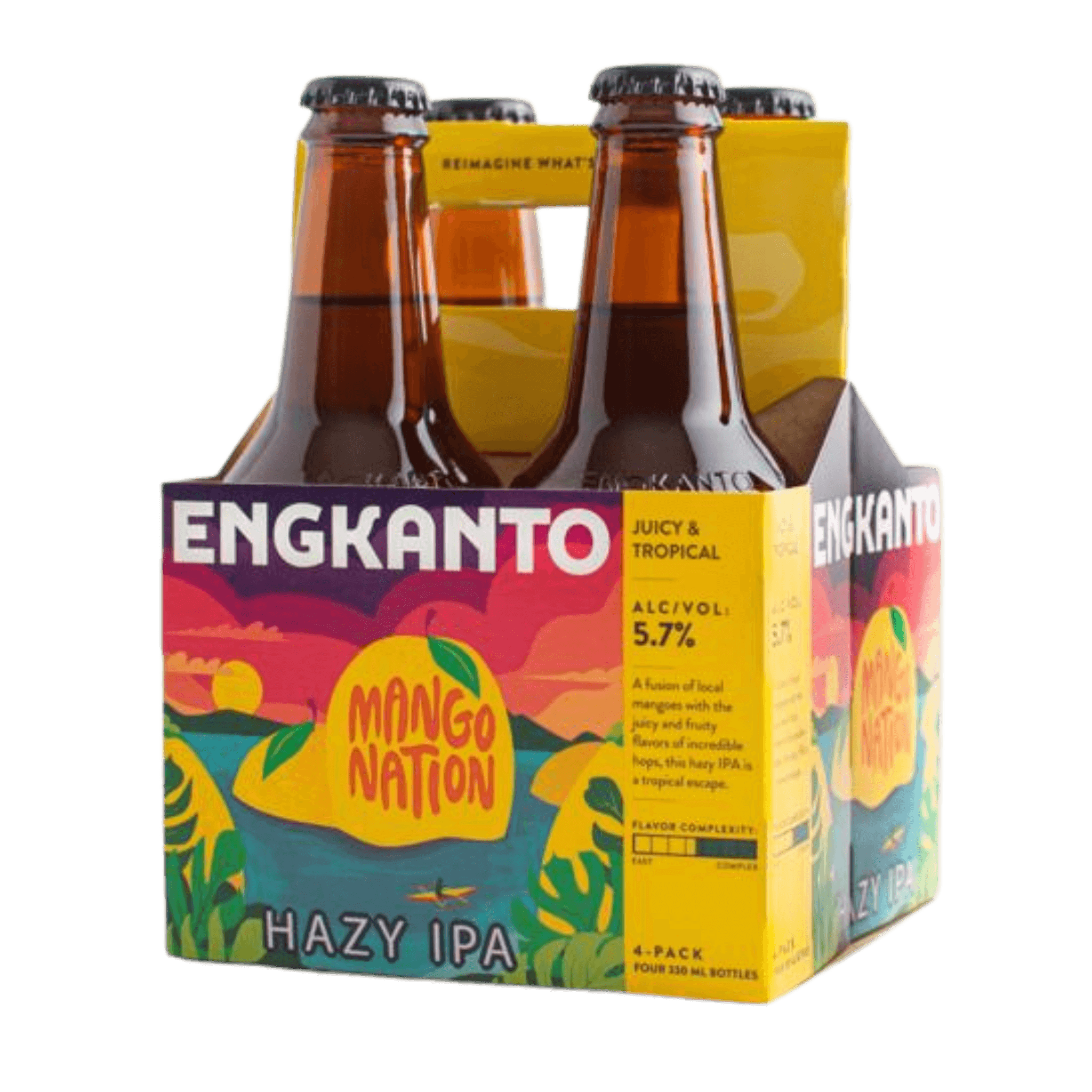 Engkanto Mango Nation - Hazy IPA 330mL Bottle 4-Pack