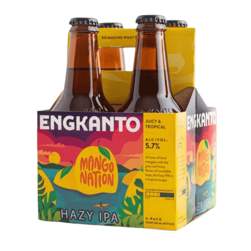 Engkanto Mango Nation - Hazy IPA 330mL Bottle 4-Pack