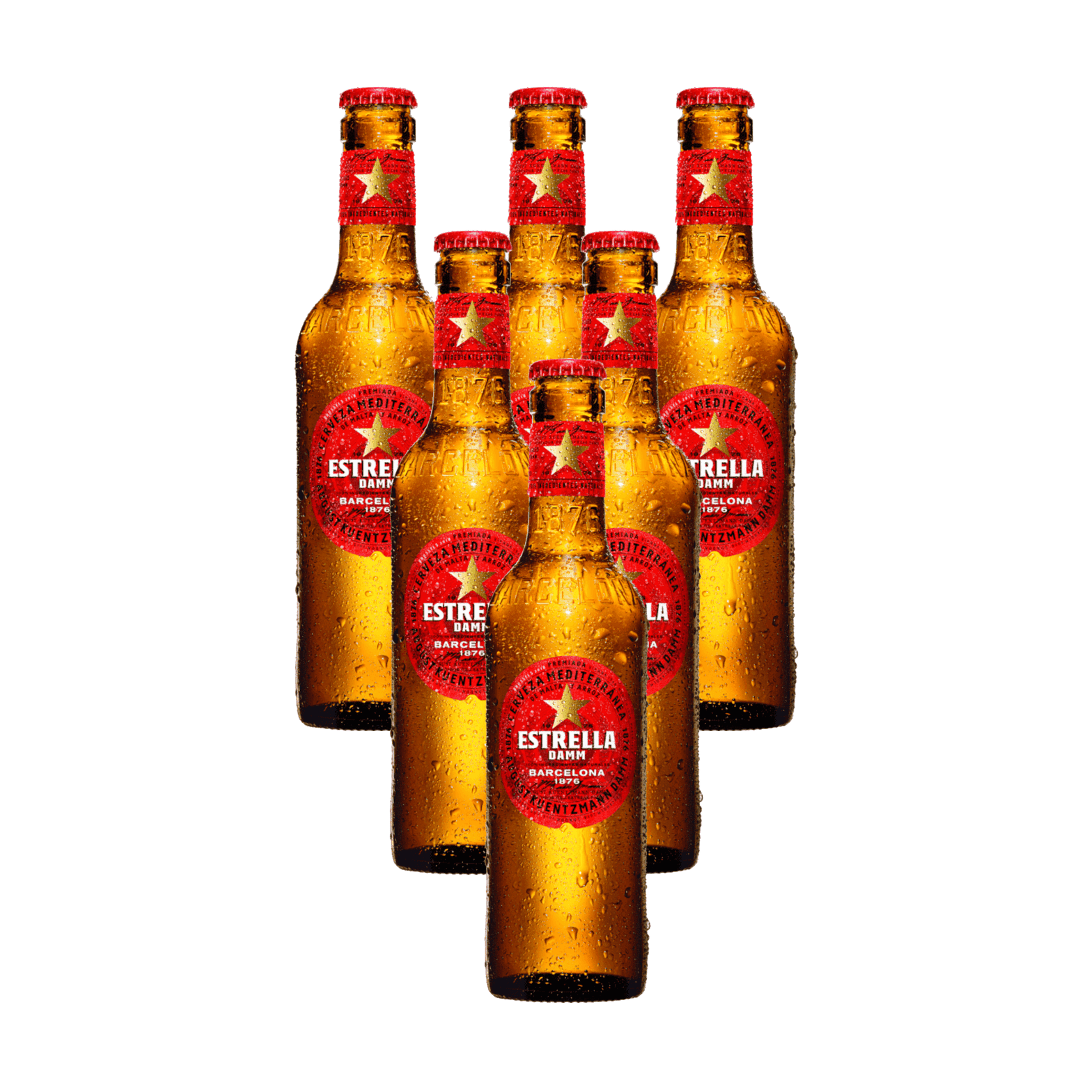 Estrella Damm Bottle 330ml Bundle of 6 at ₱894.00 | Boozy.ph