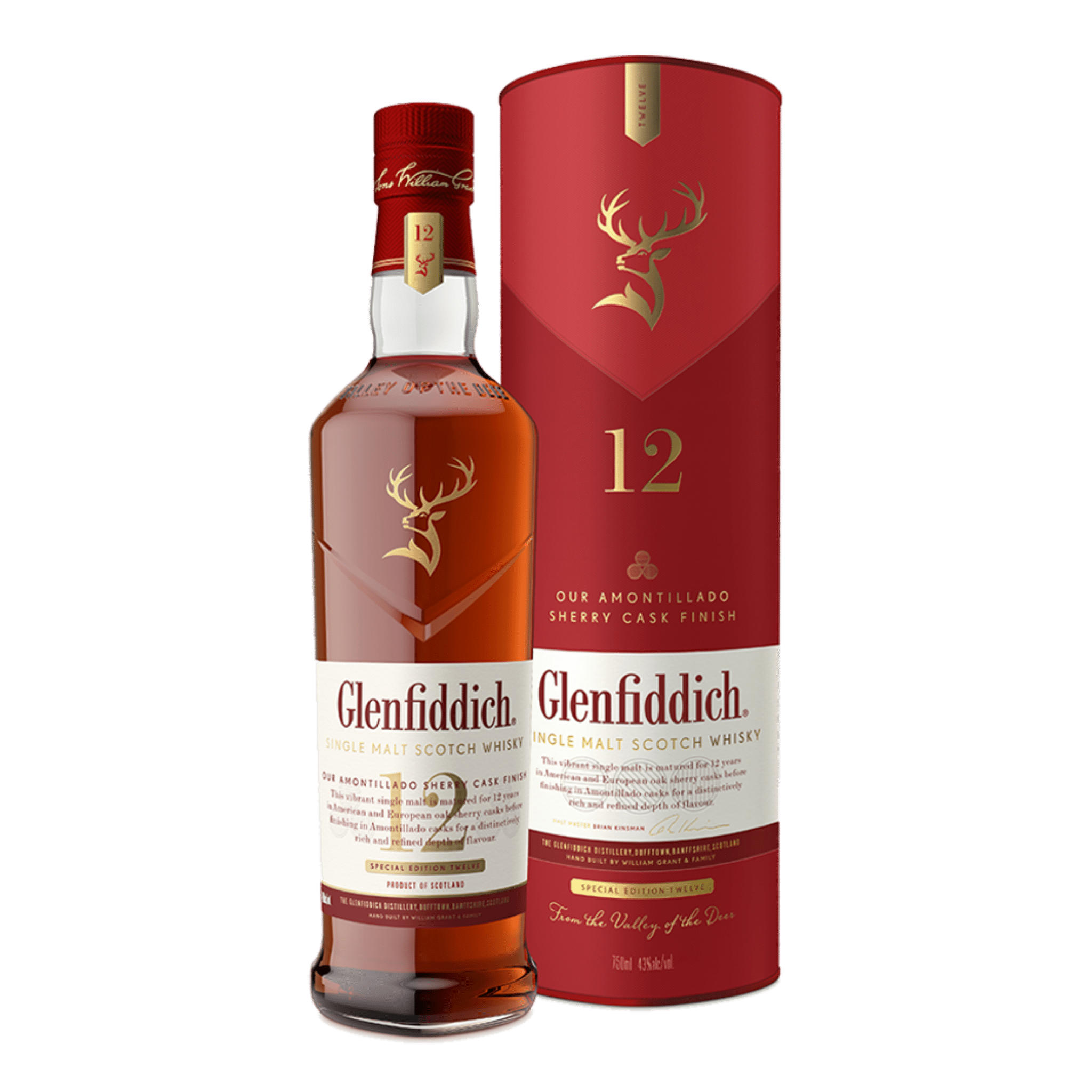 Glenfiddich 12yo Sherry Cask Finish Single Malt Scotch Whisky 700ml at ₱3349.00 | Boozy.ph