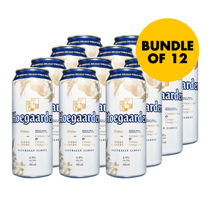 Hoegaarden White 500ml Can Bundle of 12