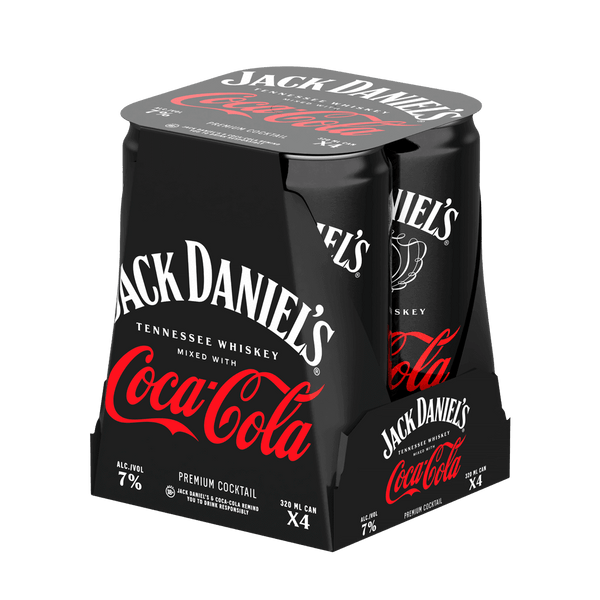 Jack & Coke 320ml 4Pack Boozy.ph Online Liquor Delivery