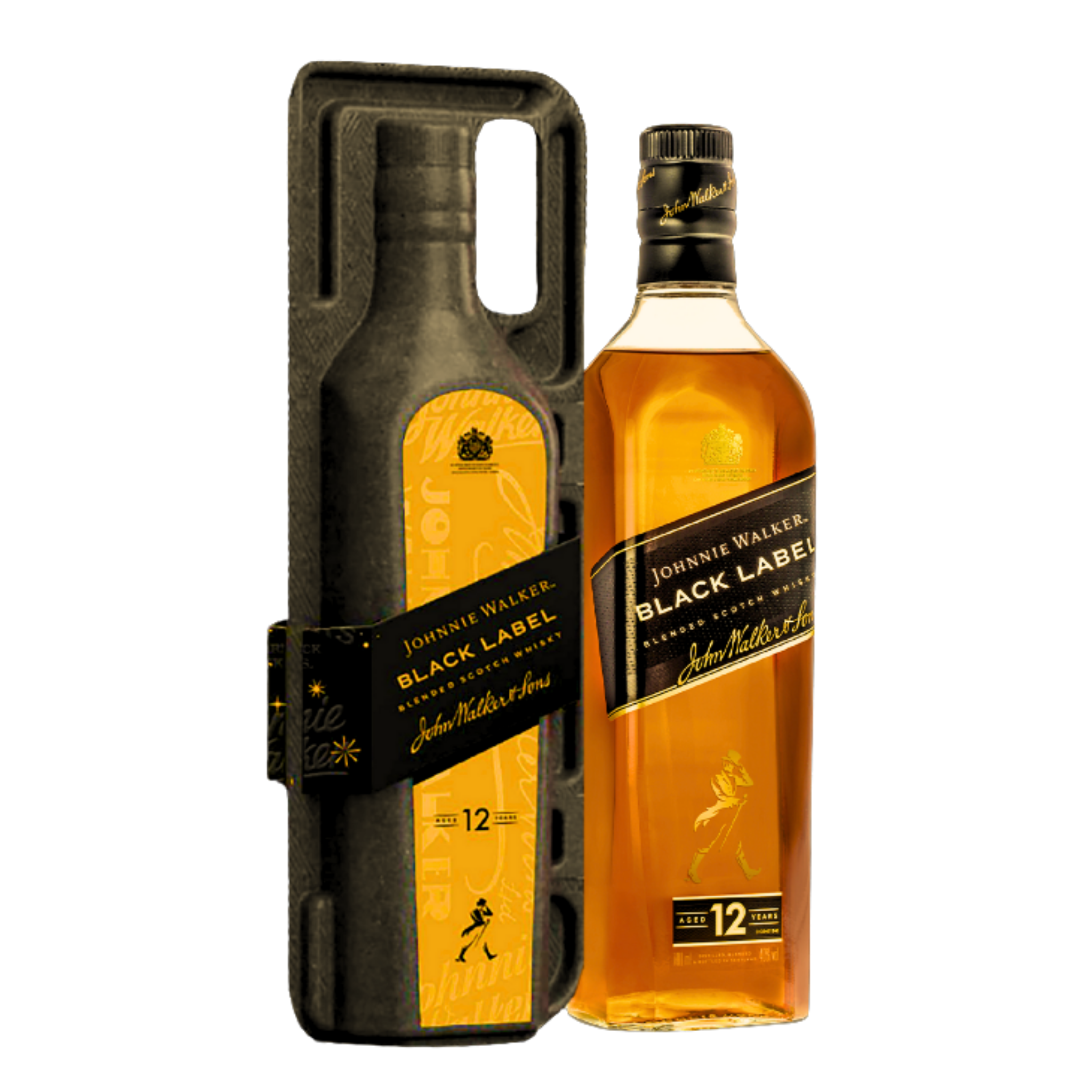 Johnnie Walker Black Label 700ml with Pulp Carry Case