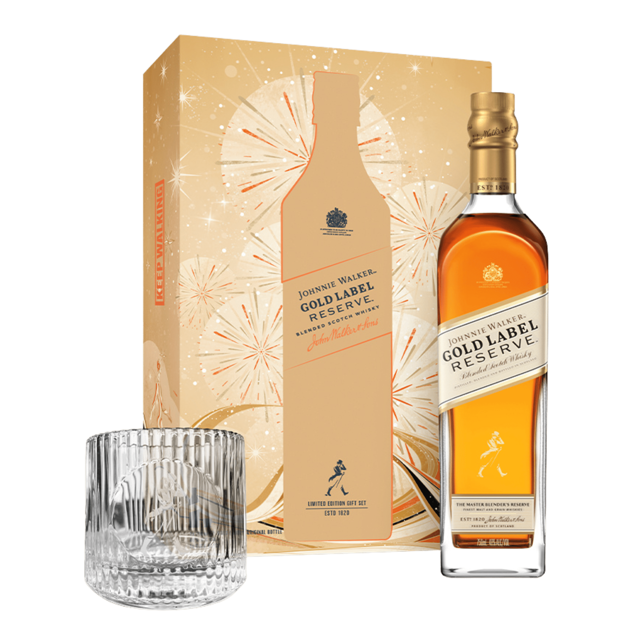 Johnnie Walker Gold Reserve 750ml Rock Glass Pack