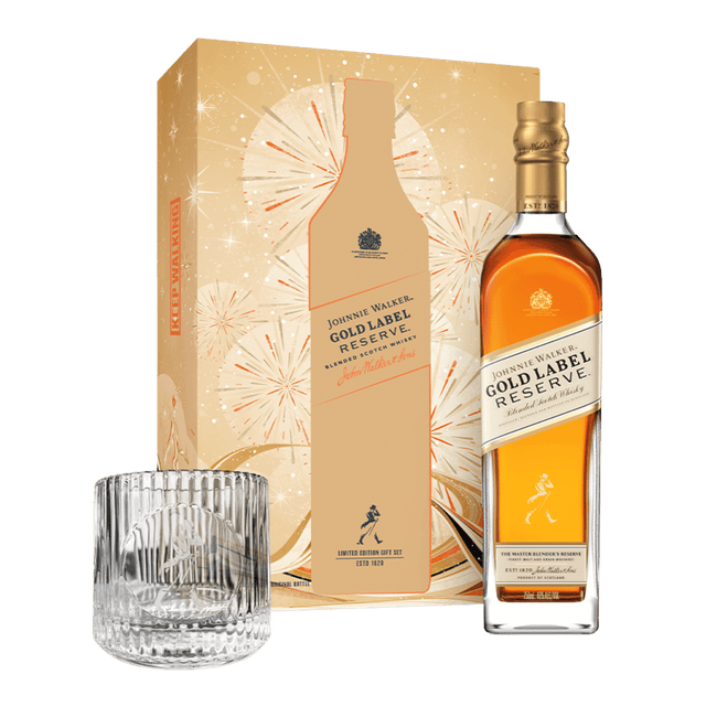 Johnnie Walker Gold Reserve 750ml Rock Glass Pack at ₱2799.00 | Boozy.ph