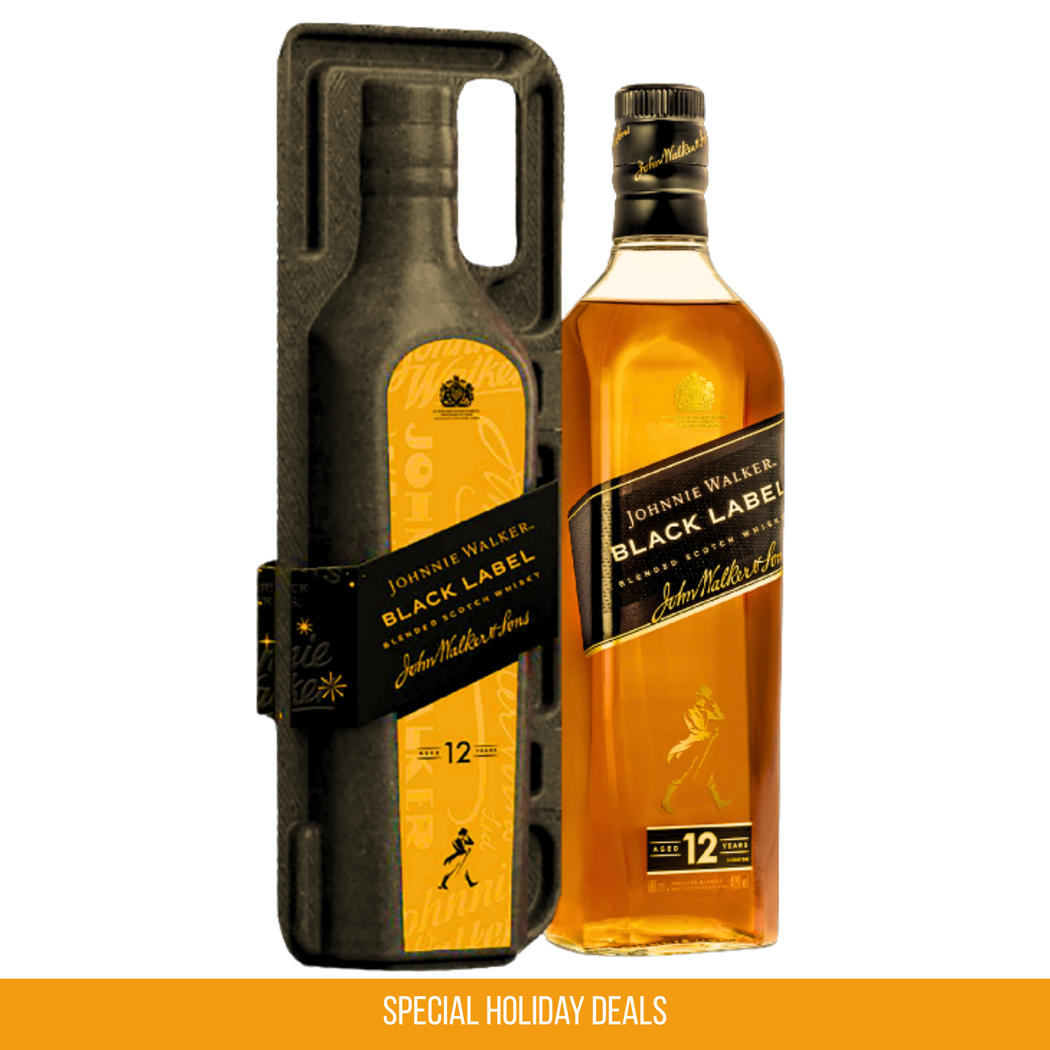 Johnnie Walker Black Label 700ml with Pulp Carry Case