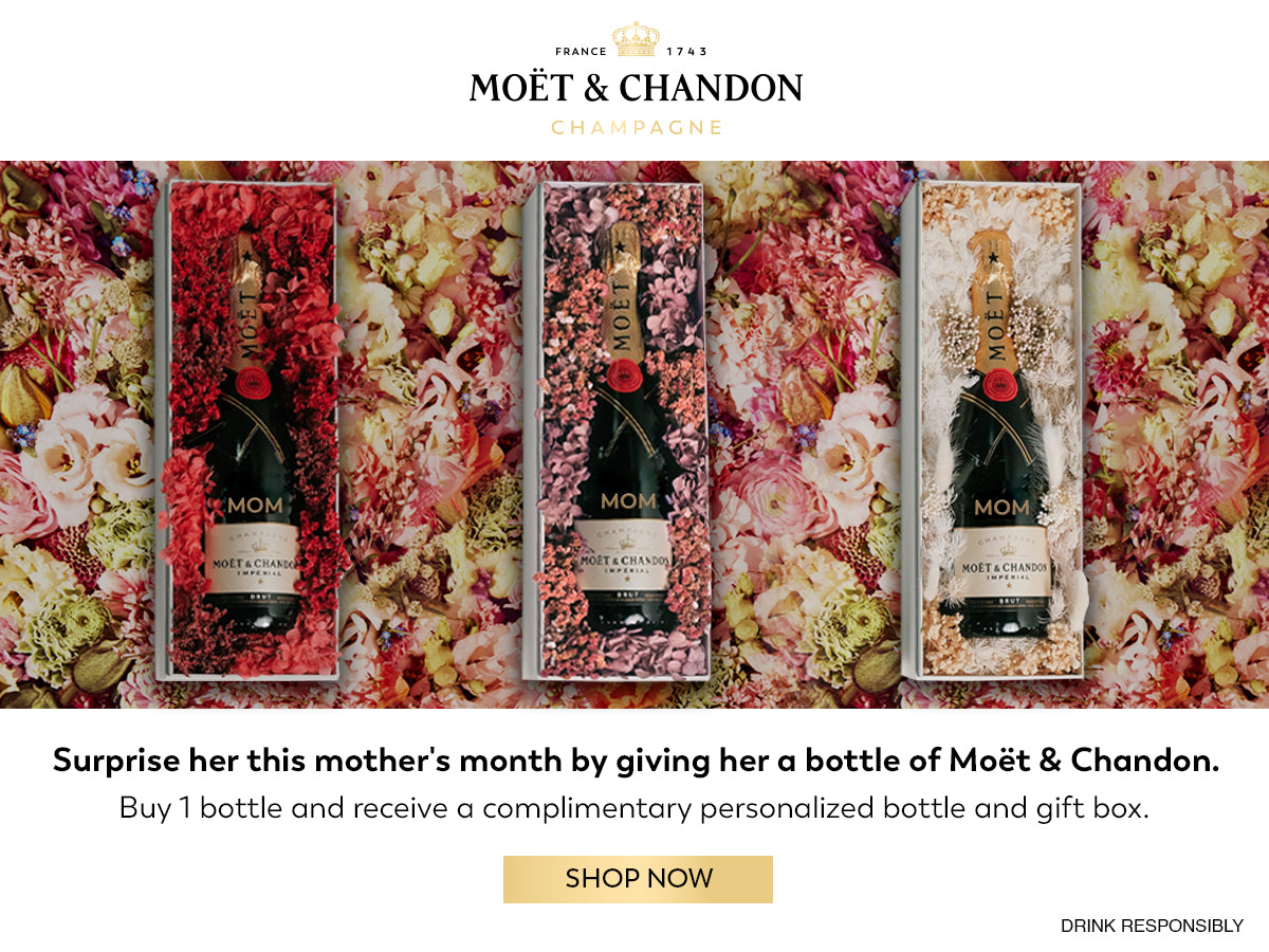 Moet & Chandon Brut Imperial Rose 750ml with Elegant Gift Bag
