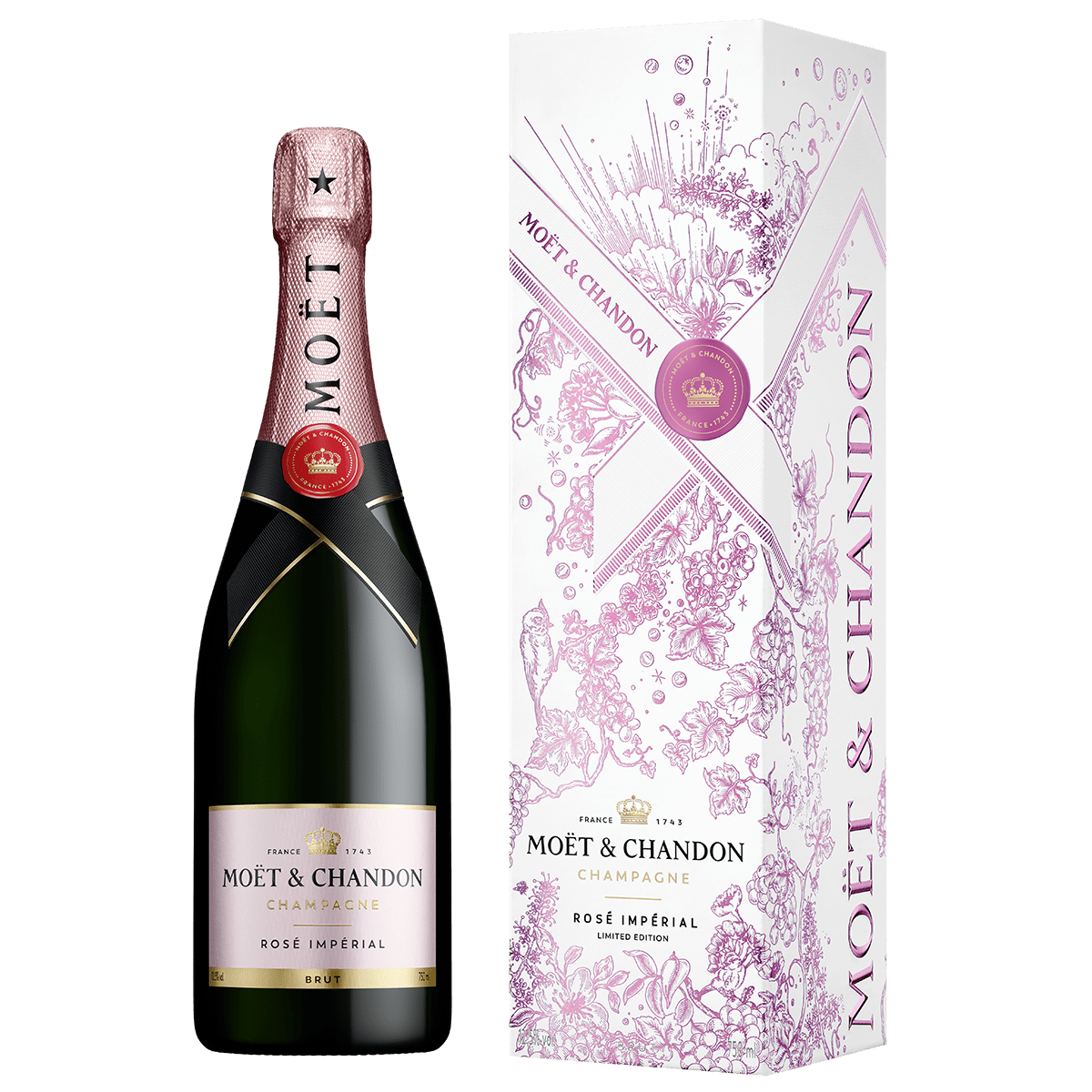 Moet & Chandon Imperial Rose Champagne 750ml Holiday Edition 2024 at ₱4690.00 | Boozy.ph