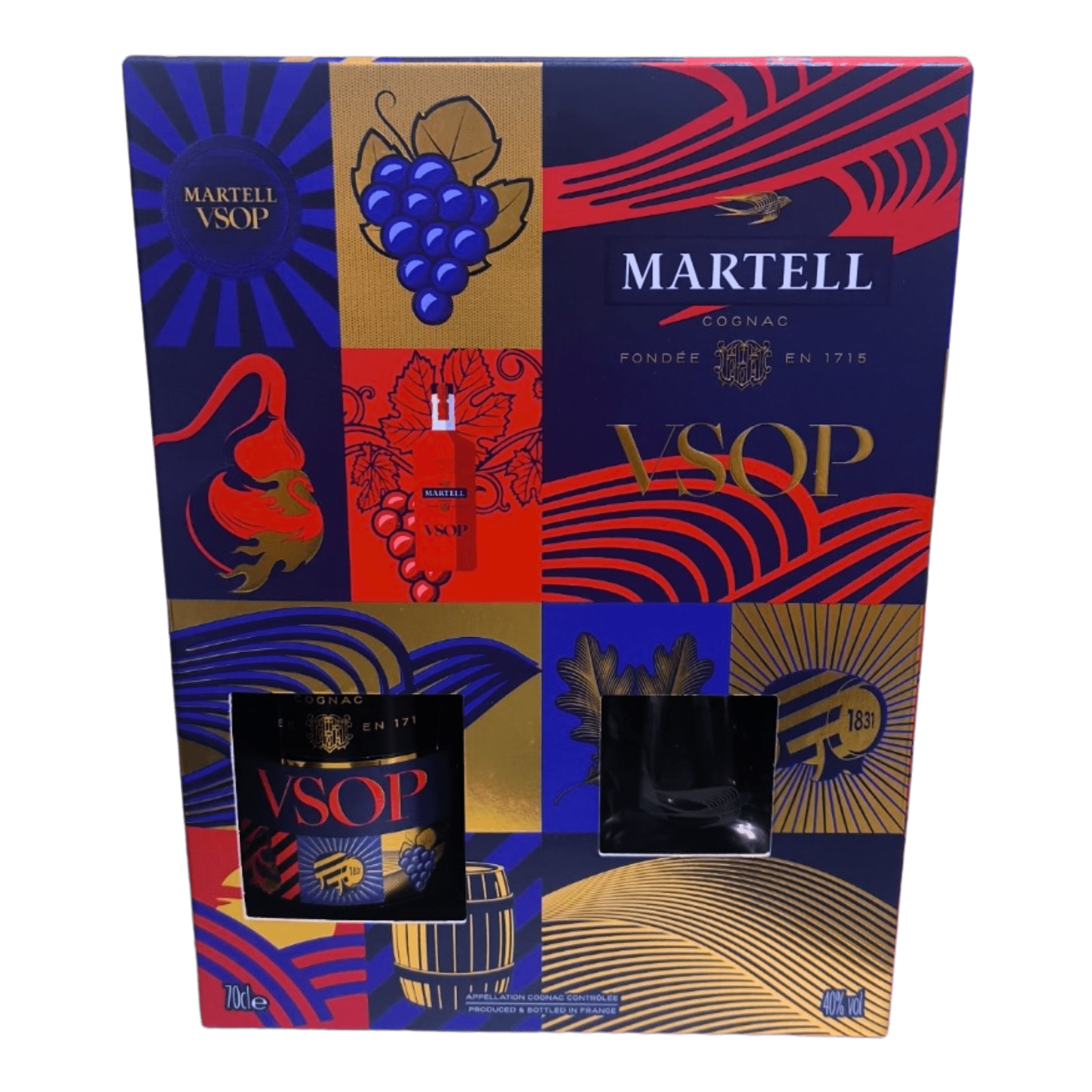 Martell VSOP Cognac 700ml Cognac Glass Pack at ₱3839.00 | Boozy.ph