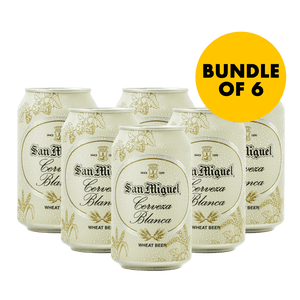 San Miguel Cerveza Blanca 330ml Can Bundle of 6