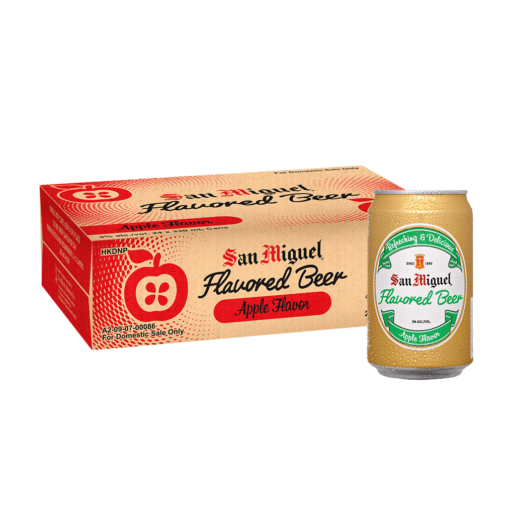 San Miguel Flavored Beer Apple 330 mL Can Case of 24