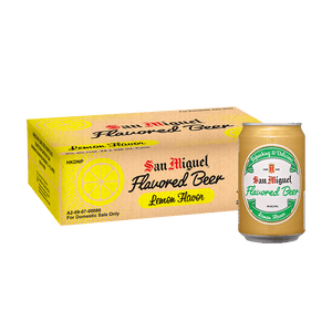 San Miguel Flavored Beer Lemon 330 mL Can Case of 24