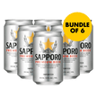 Sapporo 330ml Can Bundle of 6 at ₱594.00 | Boozy.ph