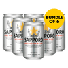 Sapporo 330ml Can Bundle of 6 at ₱594.00 | Boozy.ph