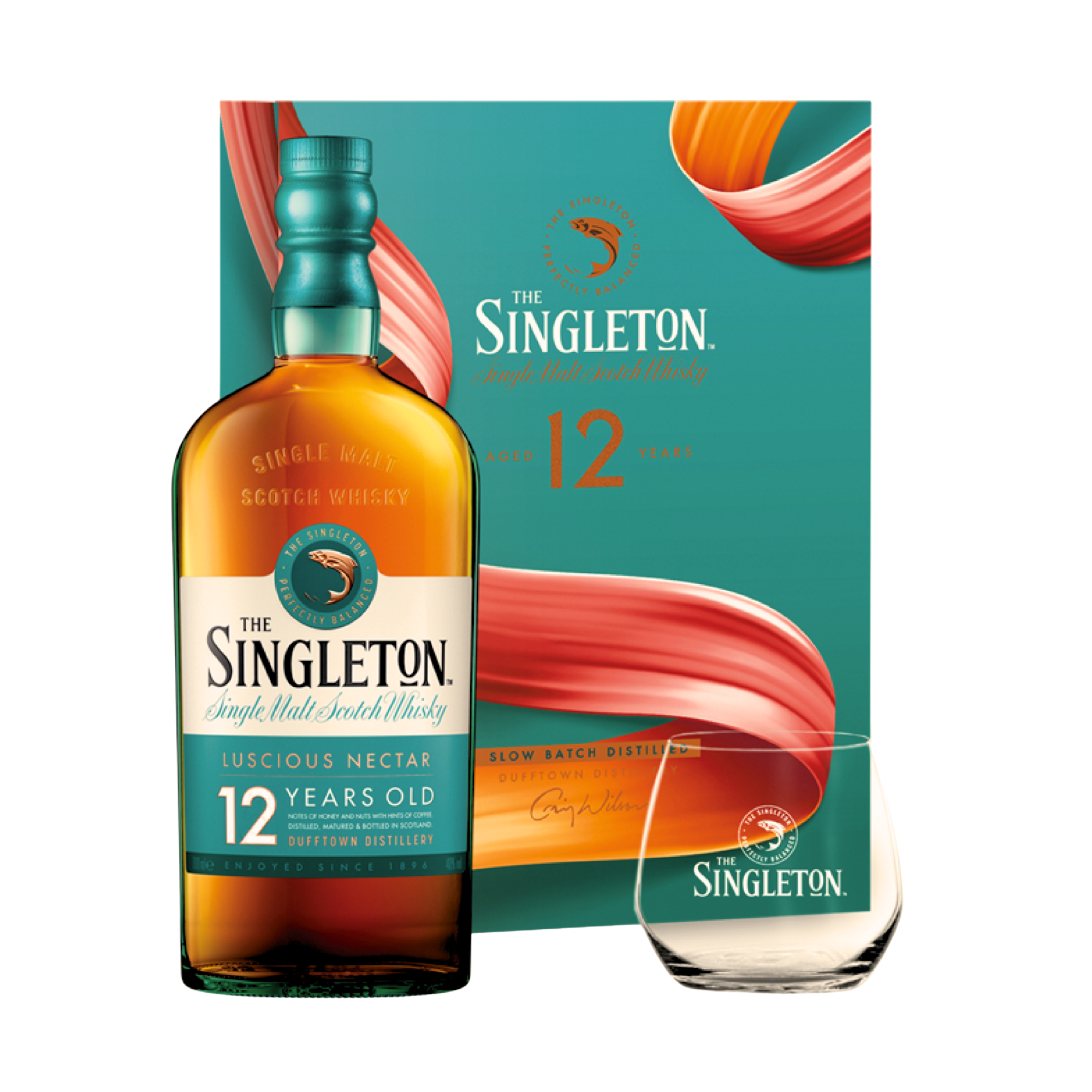 The Singleton of Dufftown 12 Year Old 700ml with (1) Rock Glass