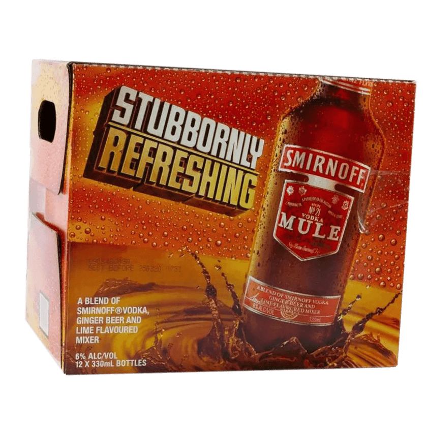 Smirnoff Mule 330ml Case 12 Bottles at ₱609.00 | RTD | Boozy.ph
