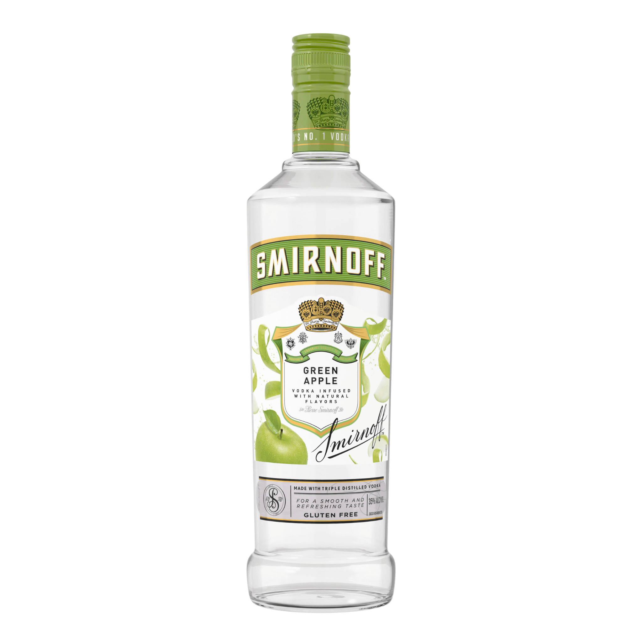 Smirnoff Green Apple Flavored Vodka 700ml at ₱699.00 | Boozy.ph