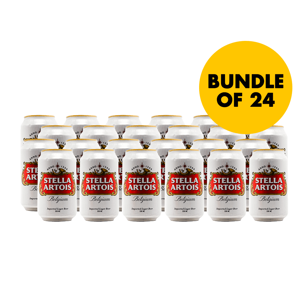 Stella Artois 330ml Can Bundle of 24