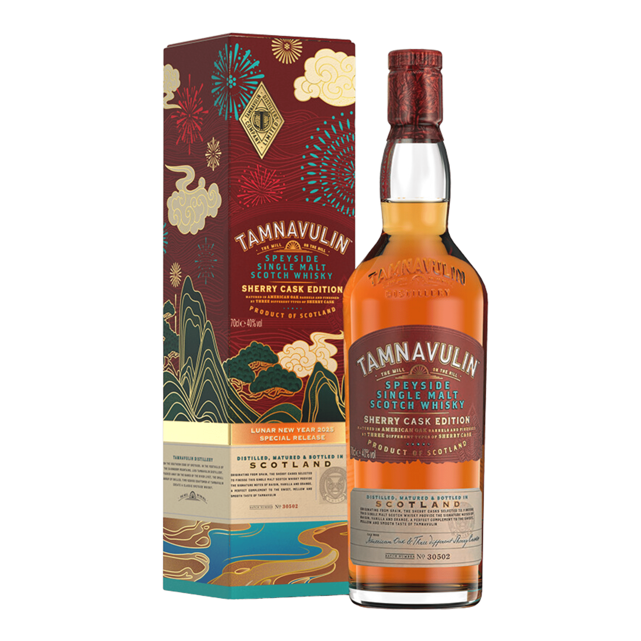 Tamnavulin Sherry Cask Single Malt Scotch Whisky 700ml 2025 Lunar New Year Edition at ₱2399.00 | Boozy.ph