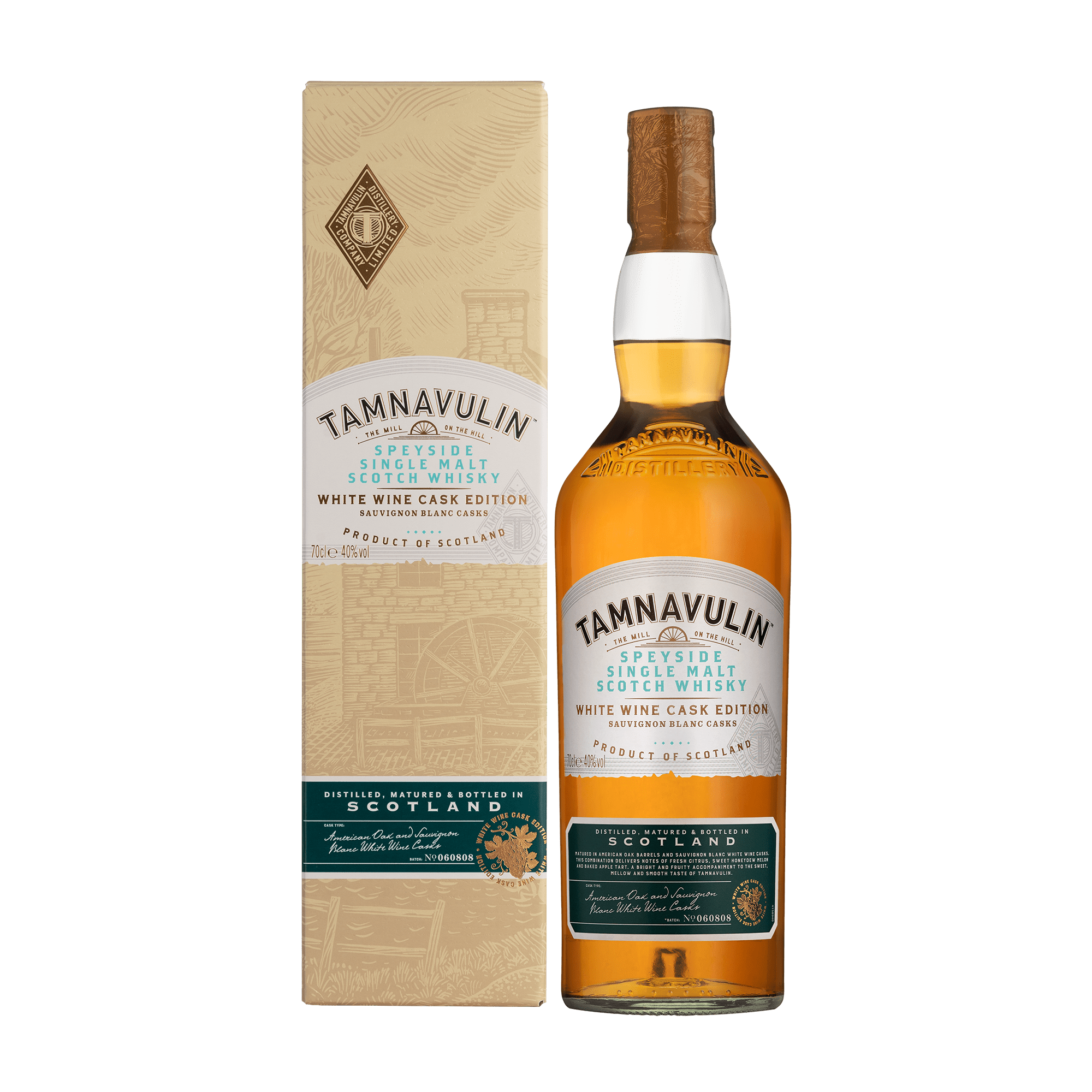 Tamnavulin White Wine Cask Single Malt Scotch Whisky 700ml at ₱2449.00 | Boozy.ph