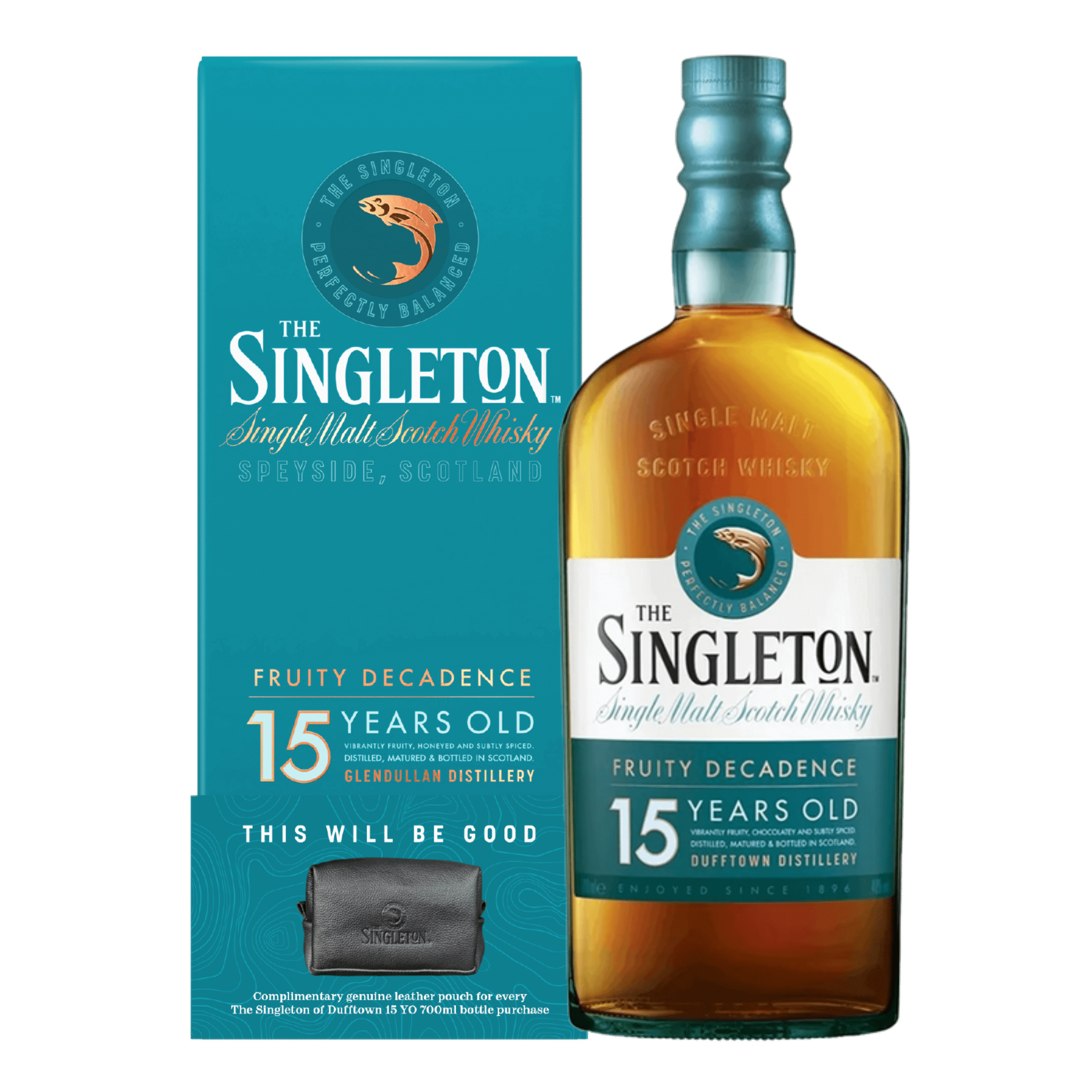 The Singleton of Dufftown 15yo Single Malt Scotch Whisky 700ml Leather Pouch Pack at ₱3959.00 | Boozy.ph