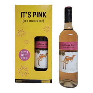 Yellow Tail Pink Moscato 750ml Holiday Pack