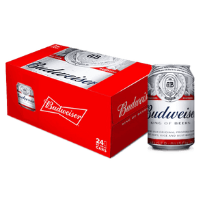 Budweiser Can 330ml Bundle of 24 at ₱2376.00 | Boozy.ph