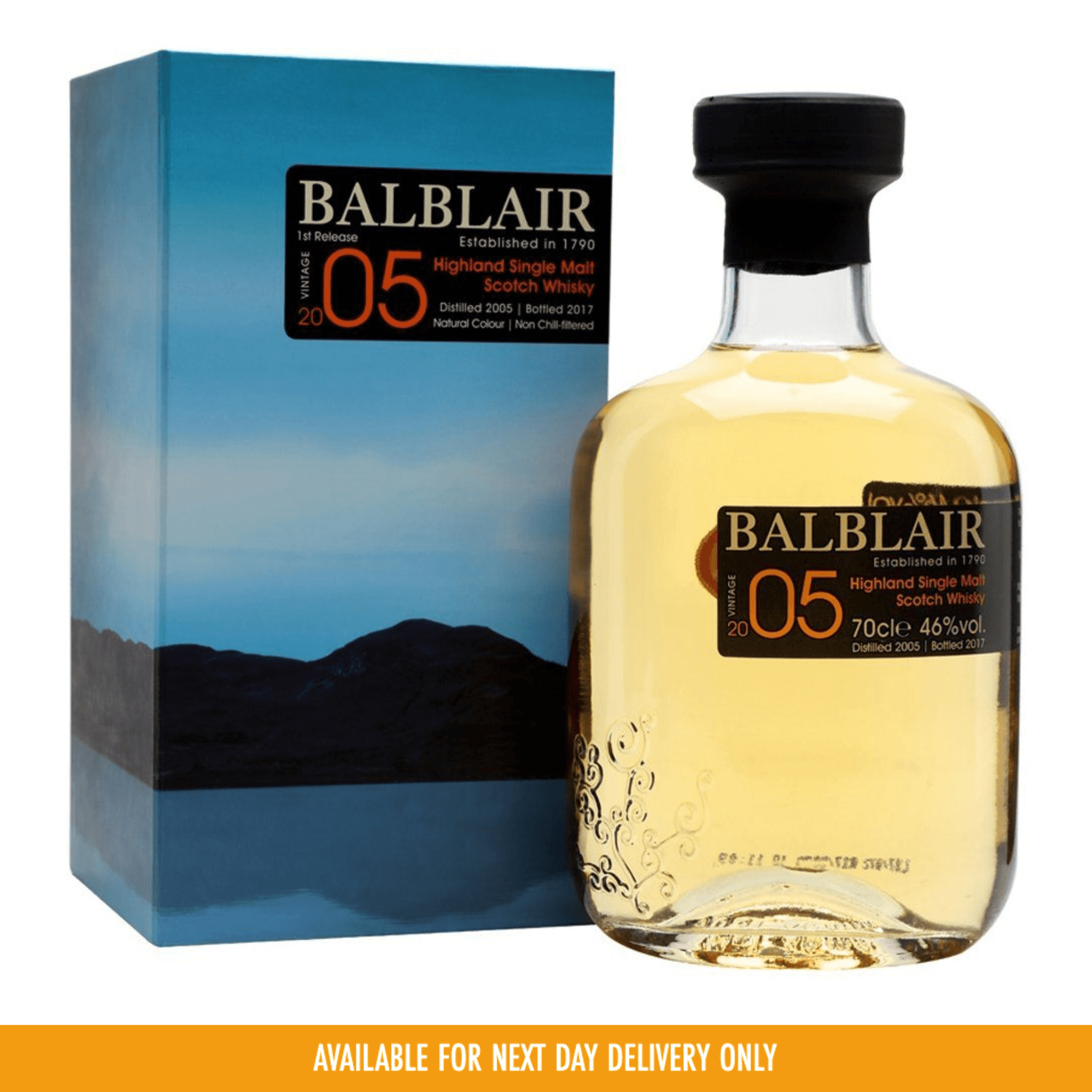 Balblair 2005 Vintage Highland Single Malt Scotch Whisky 700ml at ₱4599.00 | Boozy.ph