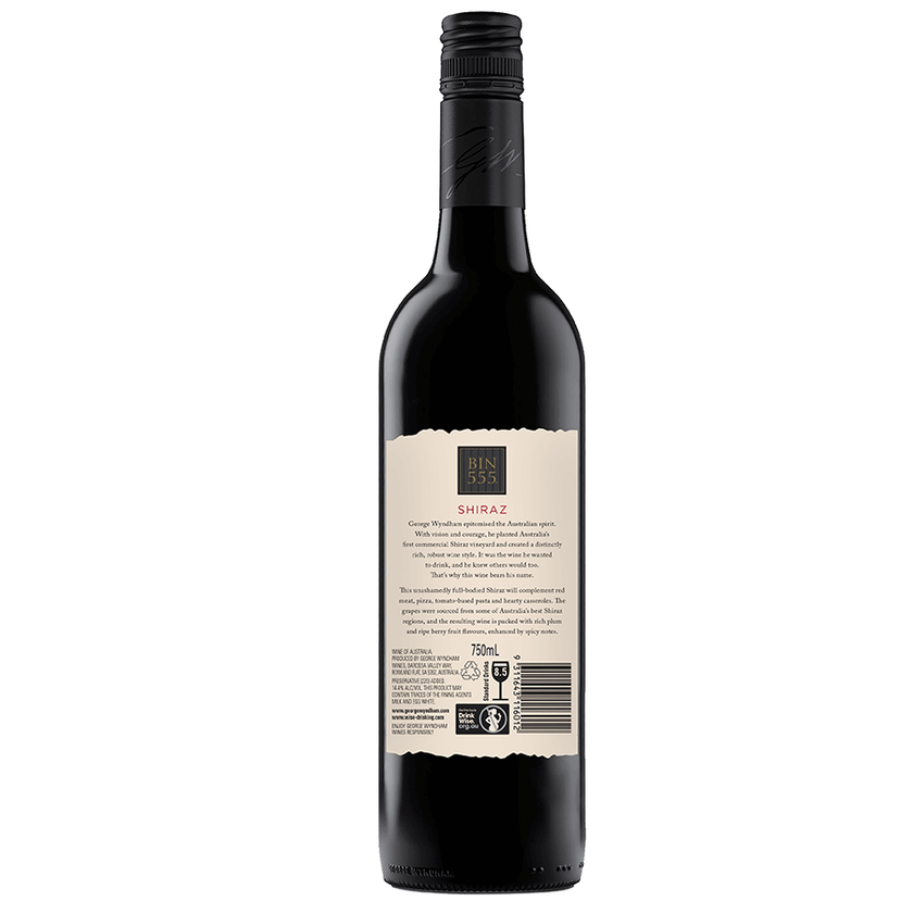 Wyndham Estate Bin 555 Shiraz 750ml at ₱799.00 | Wine | Boozy.ph