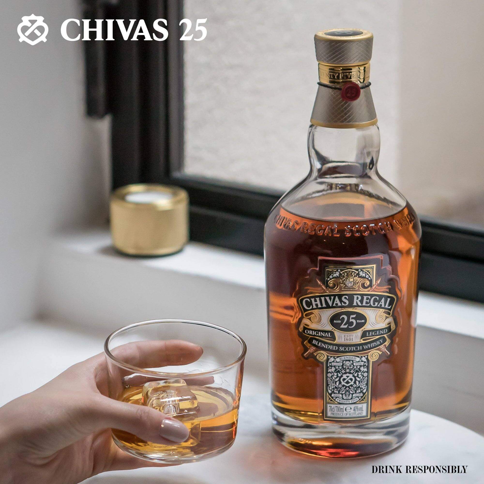 Chivas Regal 25yo - Blended Scotch Whisky - 700ml - Boozy.ph