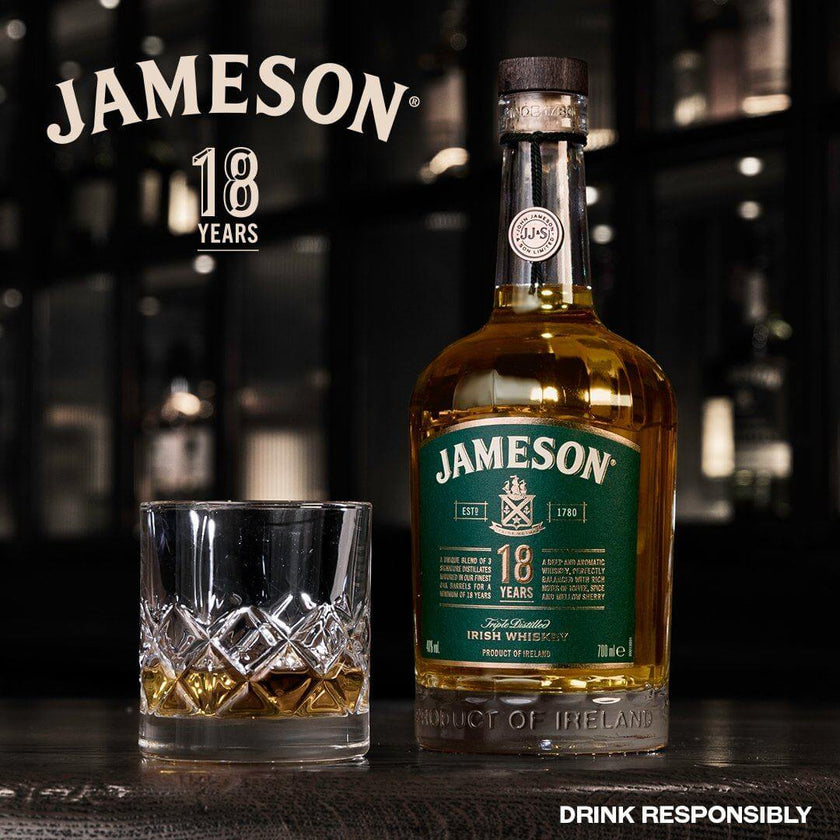 Jameson 18yo Blended Irish Whiskey 700ml at ₱10499.00 | Whisky | Boozy.ph