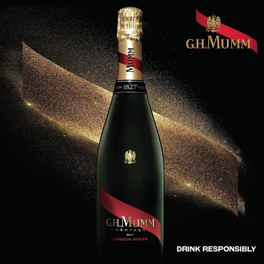 G.H. Mumm Cordon Rouge Brut Champagne 750ml at ₱3990.00 | Wine | Boozy.ph