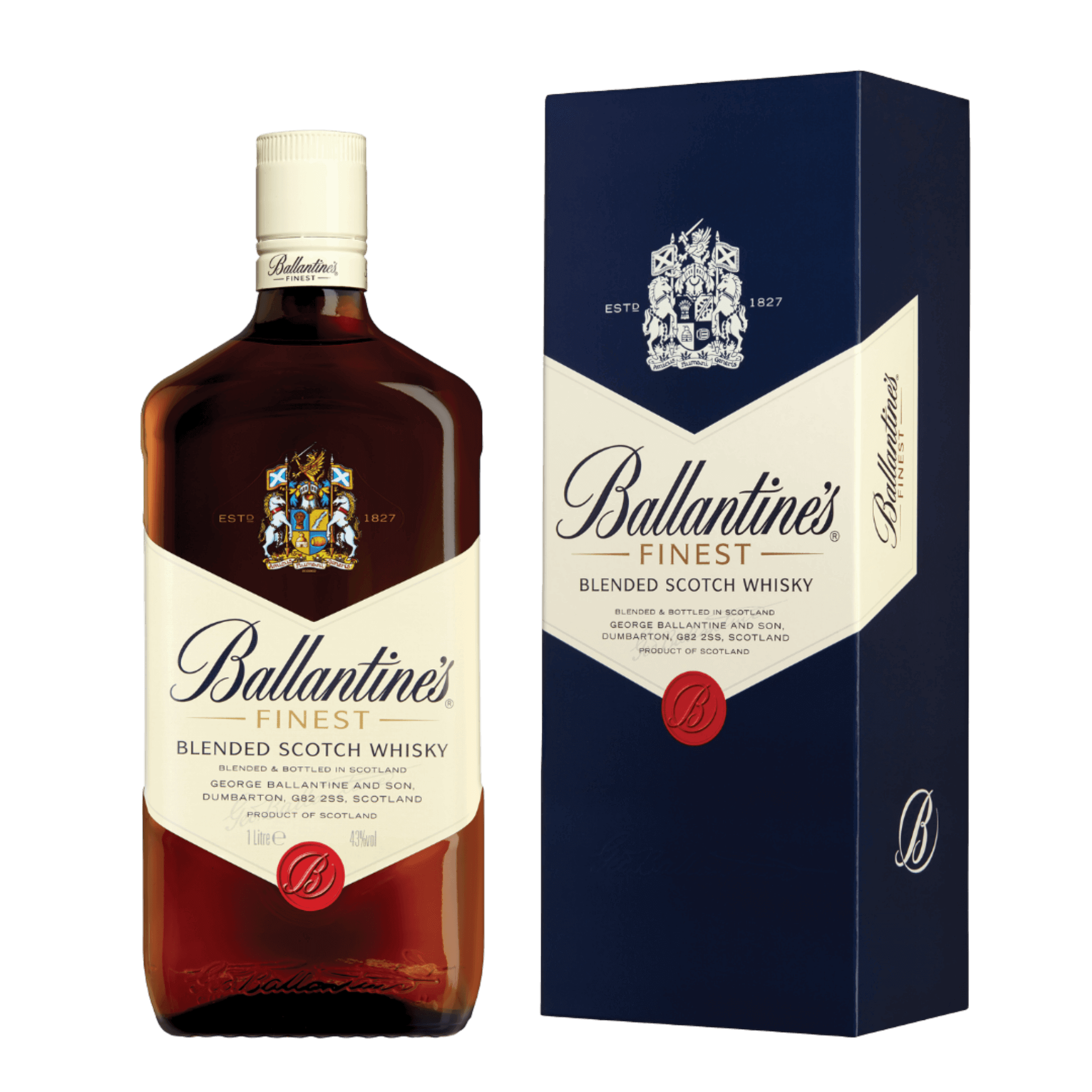 Ballantine's Finest - Blended Scotch Whisky - 1L - Boozy.ph