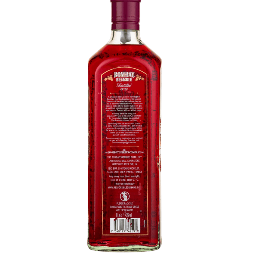 Bombay Bramble Flavored Gin 1L at ₱1799.00 | Gin | Boozy.ph