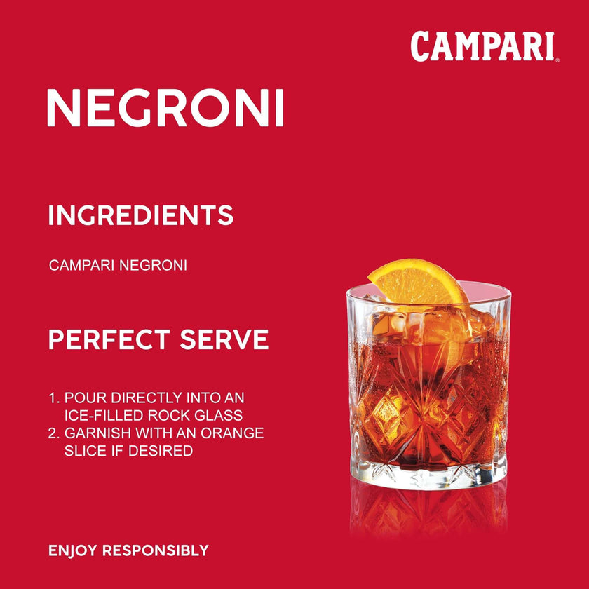 Campari Negroni RTD 500ml at ₱999.00 | Gin | Boozy.ph