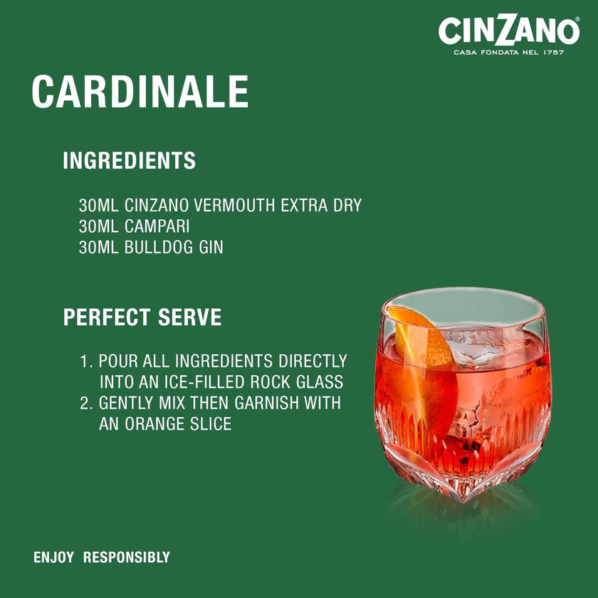 Cinzano Vermouth Dry 1L at ₱829.00 | Liqueur | Boozy.ph